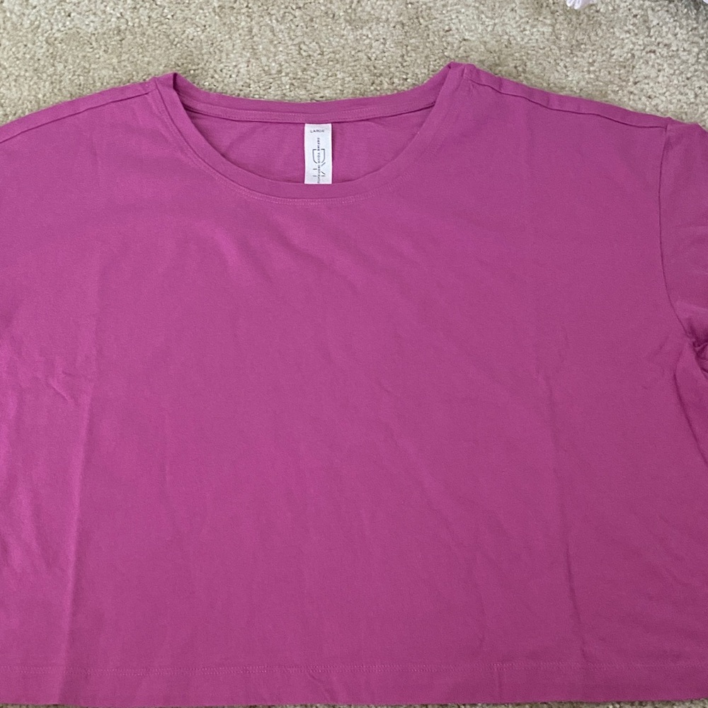 DYI Pink Cropped Short Sleeve Tee